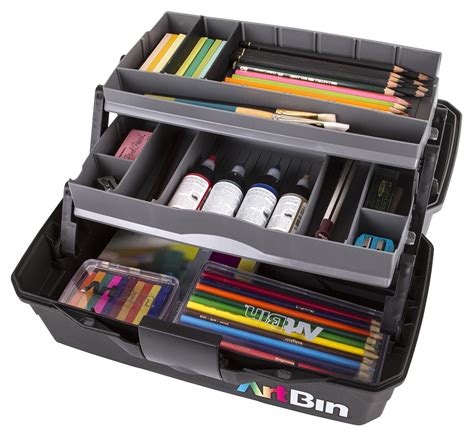 metal art supplies box|containers for holding art prints.